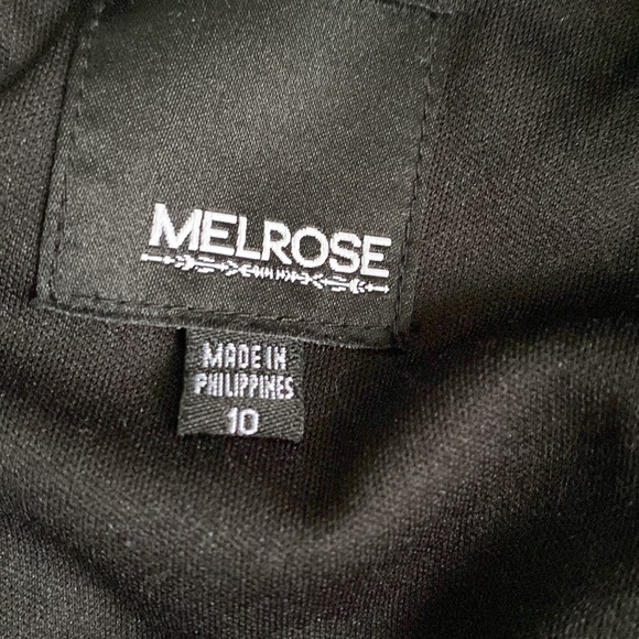 MELROSE bandage style cocktail dress. Black. Size 10. - Picture 9 of 10